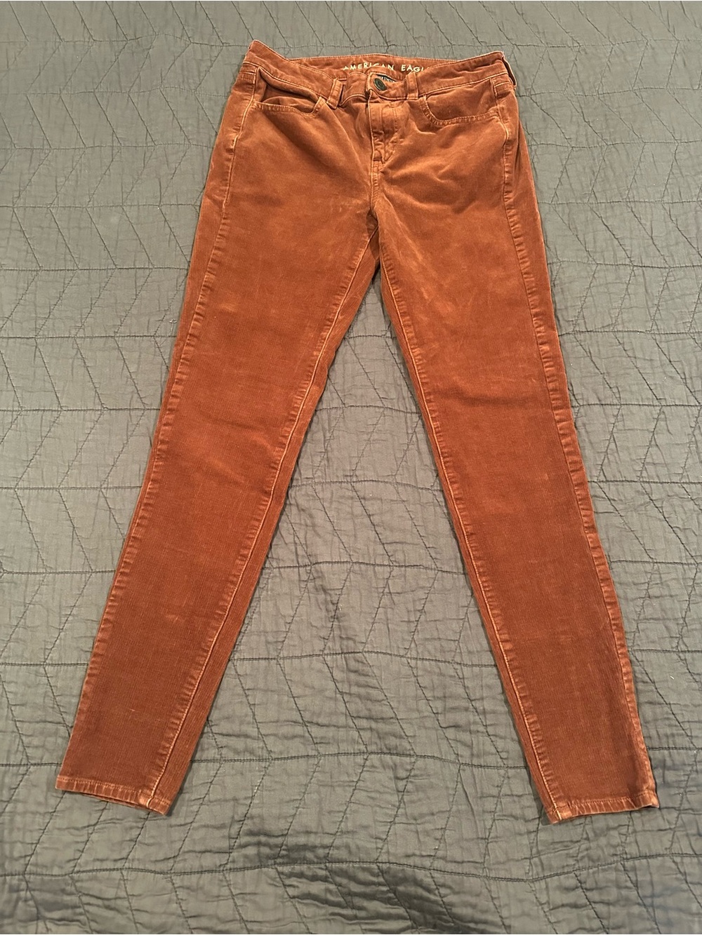 American Eagle Outfitters Rust Corduroy high rise Skinny Jeans - Women's